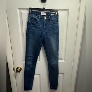 Frame Denim Women's Dark Blue‎ Skinny Jeans